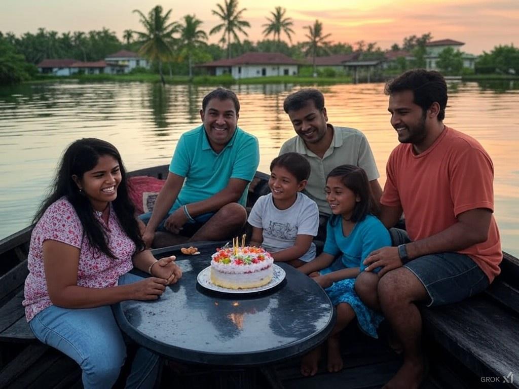 Alleppey Boating Birthday bliss on the bay