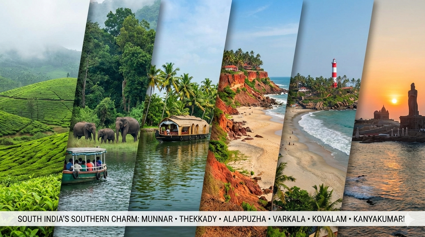 | Kerala to Kanyakumari |  South Indian Classic Tour